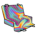 Liquid Holographic Trippy Print Pet Car Back Seat Cover
