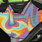Liquid Holographic Trippy Print Pet Car Back Seat Cover