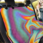 Liquid Holographic Trippy Print Pet Car Back Seat Cover