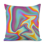 Liquid Holographic Trippy Print Pillow Cover