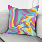 Liquid Holographic Trippy Print Pillow Cover