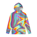 Liquid Holographic Trippy Print Pullover Hoodie