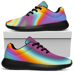 Liquid Holographic Trippy Print Sport Shoes GearFrost