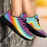 Liquid Holographic Trippy Print Sport Shoes GearFrost