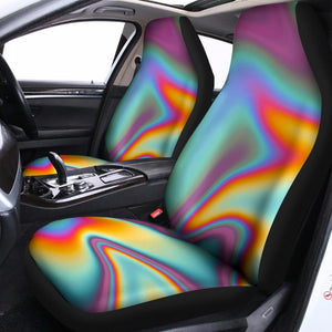 Liquid Holographic Trippy Print Universal Fit Car Seat Covers