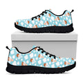 Little Angel Pattern Print Black Running Shoes