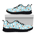 Little Angel Pattern Print Black Sneakers