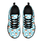 Little Angel Pattern Print Black Sneakers