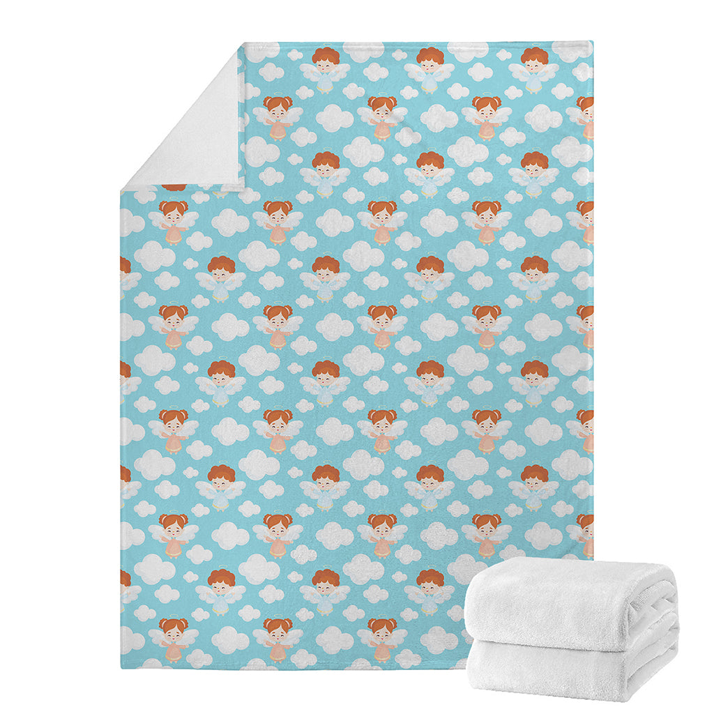 Little Angel Pattern Print Blanket
