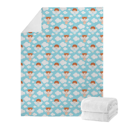 Little Angel Pattern Print Blanket