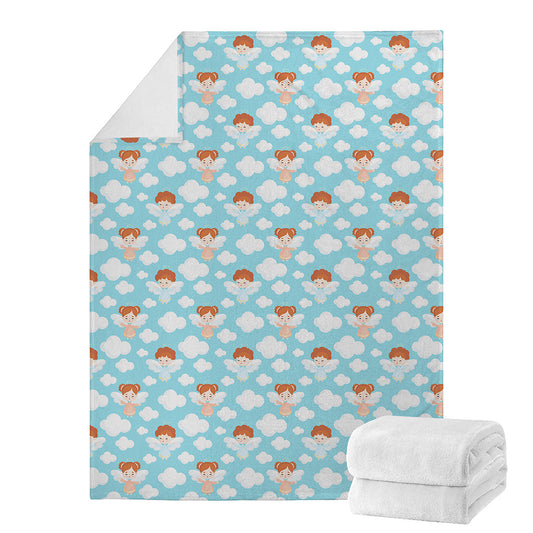 Little Angel Pattern Print Blanket