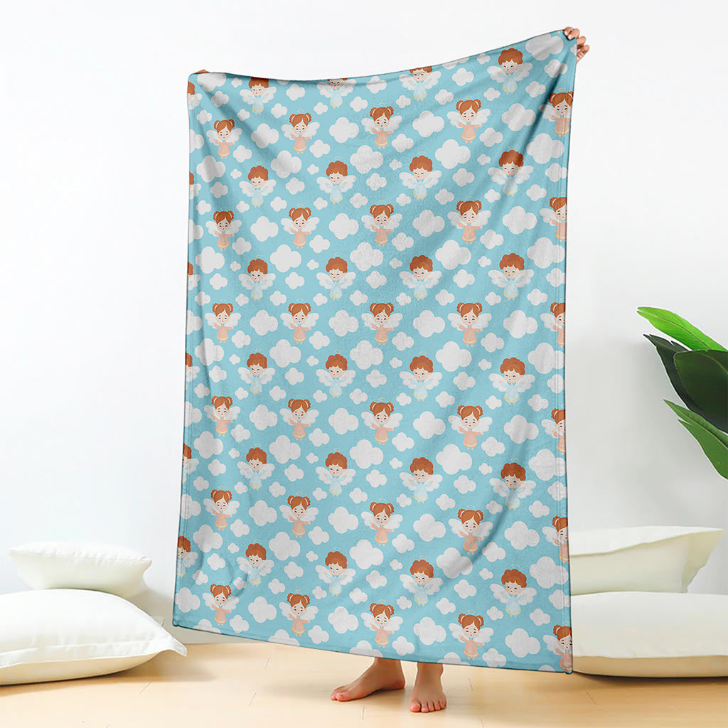 Little Angel Pattern Print Blanket
