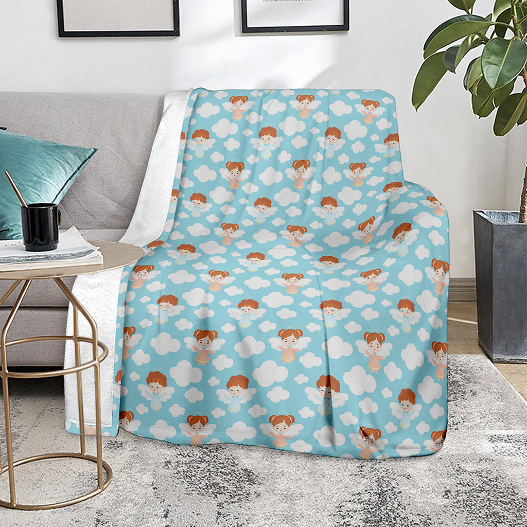 Little Angel Pattern Print Blanket