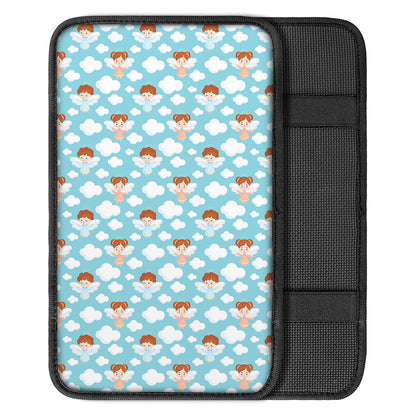 Little Angel Pattern Print Car Center Console Cover