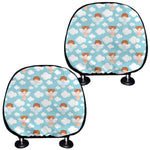Little Angel Pattern Print Car Headrest Covers