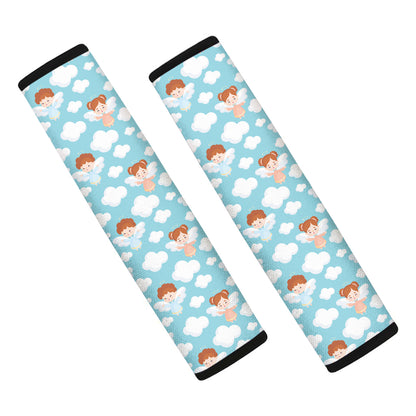 Little Angel Pattern Print Car Seat Belt Covers