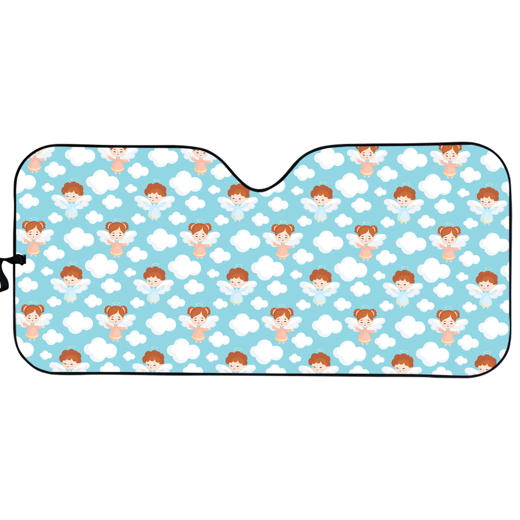 Little Angel Pattern Print Car Sun Shade