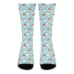 Little Angel Pattern Print Crew Socks