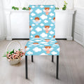 Little Angel Pattern Print Dining Chair Slipcover