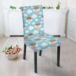Little Angel Pattern Print Dining Chair Slipcover