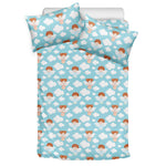Little Angel Pattern Print Duvet Cover Bedding Set