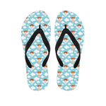 Little Angel Pattern Print Flip Flops
