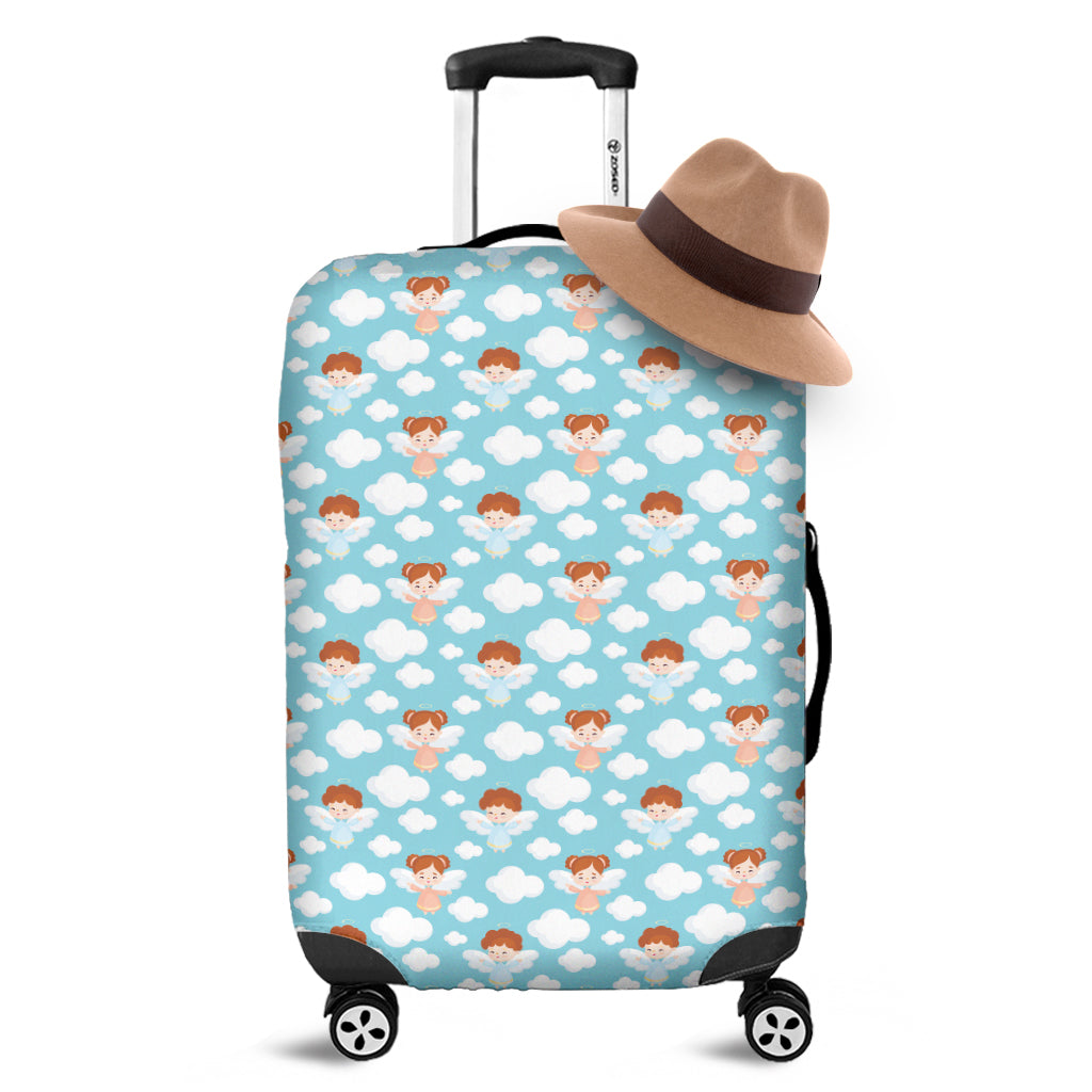 Little Angel Pattern Print Luggage Cover