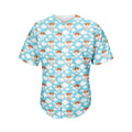 Little Angel Pattern Print Men's Baseball Jersey