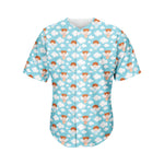 Little Angel Pattern Print Men's Baseball Jersey