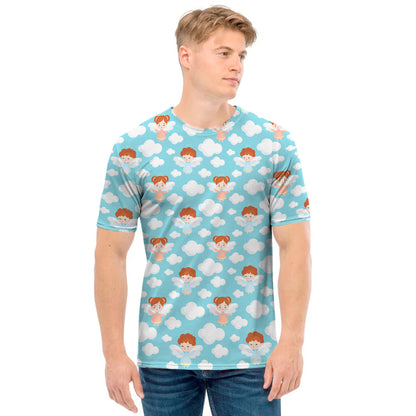 Little Angel Pattern Print Men's T-Shirt