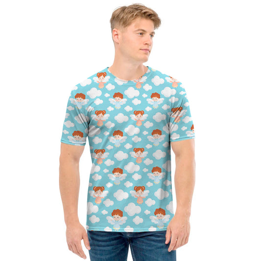 Little Angel Pattern Print Men's T-Shirt
