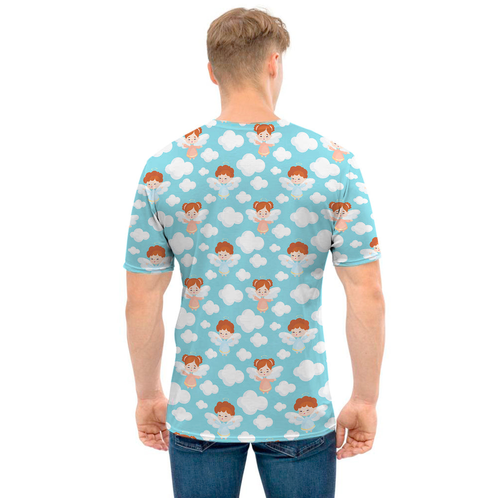 Little Angel Pattern Print Men's T-Shirt