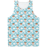 Little Angel Pattern Print Men's Tank Top