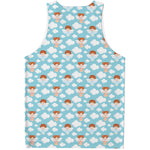 Little Angel Pattern Print Men's Tank Top
