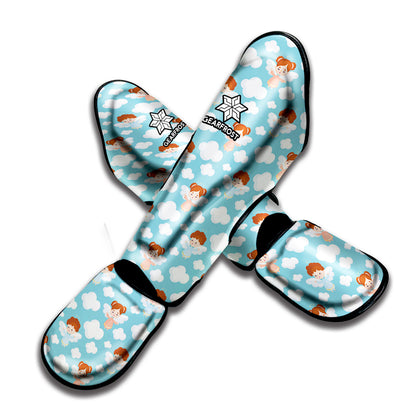 Little Angel Pattern Print Muay Thai Shin Guard