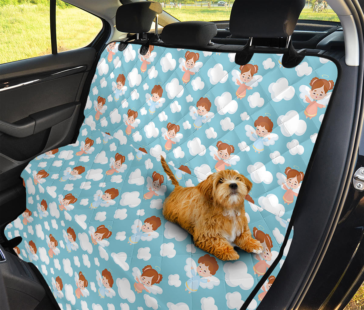 Little Angel Pattern Print Pet Car Back Seat Cover