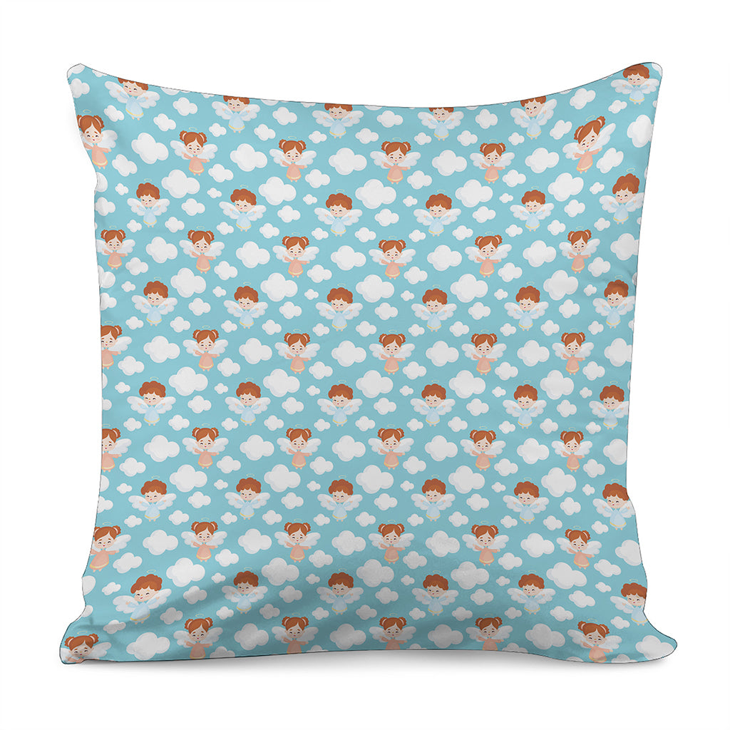 Little Angel Pattern Print Pillow Cover