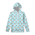 Little Angel Pattern Print Pullover Hoodie
