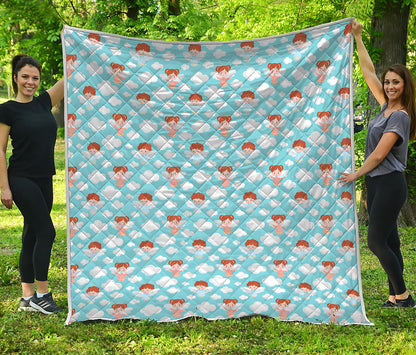 Little Angel Pattern Print Quilt
