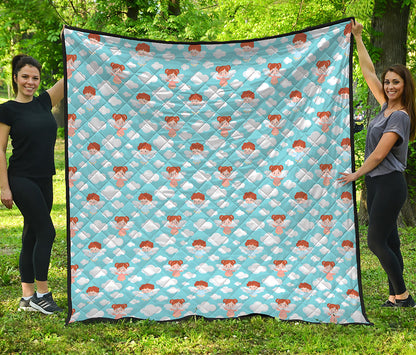 Little Angel Pattern Print Quilt