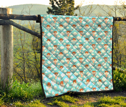 Little Angel Pattern Print Quilt