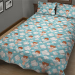Little Angel Pattern Print Quilt Bed Set