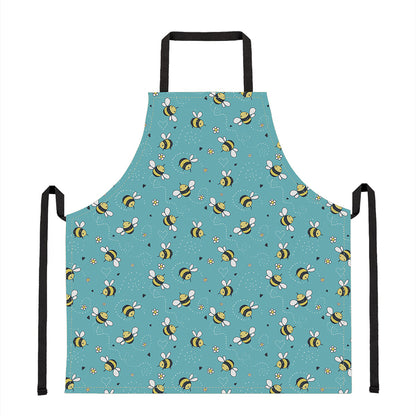 Little Bee Pattern Print Apron