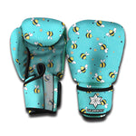 Little Bee Pattern Print Boxing Gloves