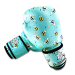 Little Bee Pattern Print Boxing Gloves