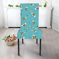 Little Bee Pattern Print Dining Chair Slipcover