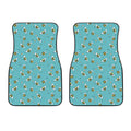 Little Bee Pattern Print Front Car Floor Mats