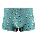Little Bee Pattern Print Men's Boxer Briefs