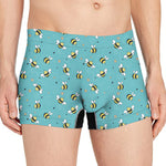 Little Bee Pattern Print Men's Boxer Briefs