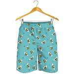 Little Bee Pattern Print Men's Shorts